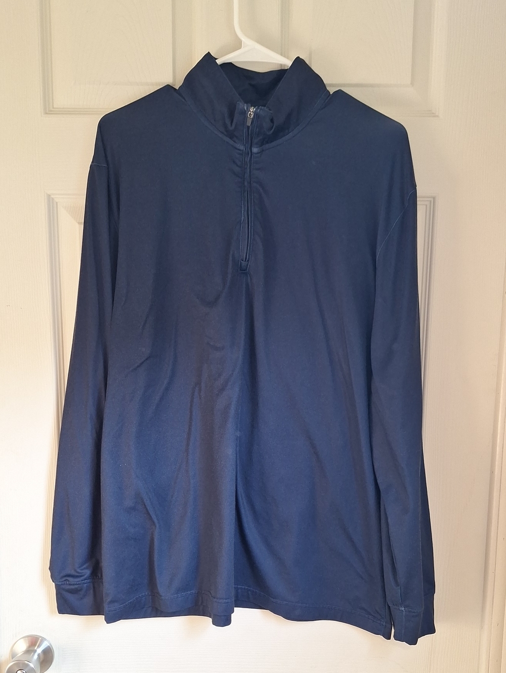 Jack Nicklaus Men's 1/4 Zip Long-Sleeve Pullover Size Large Navy Blue